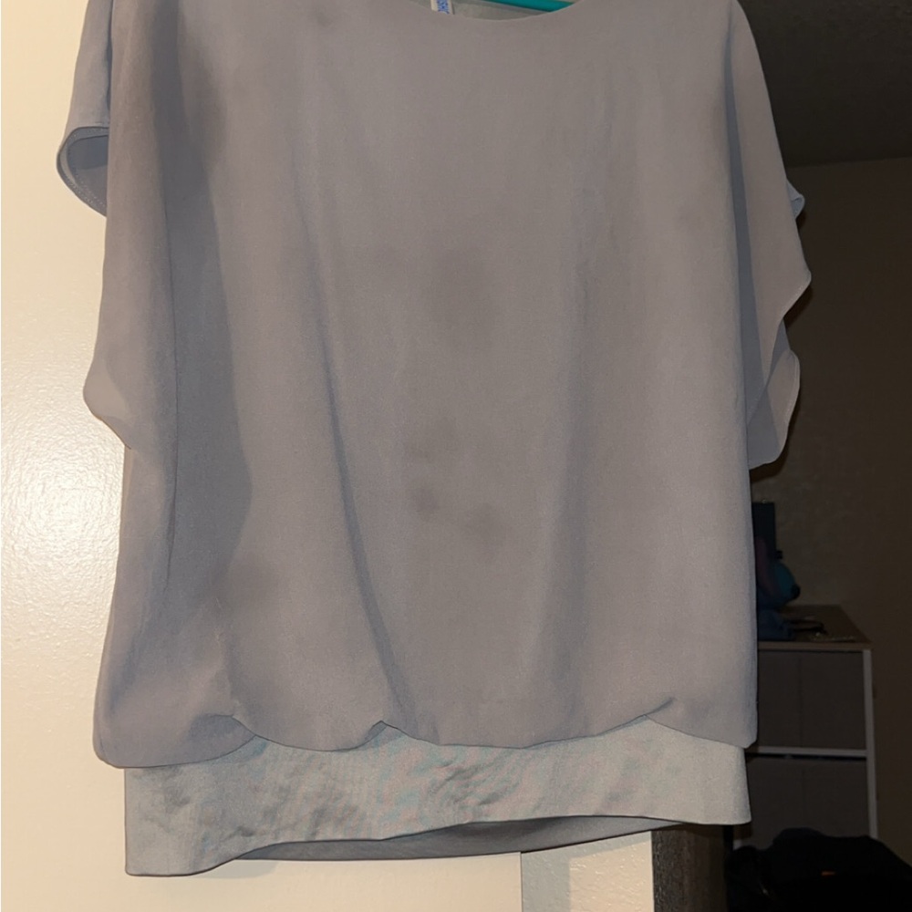 Elegant Gray Women's Top